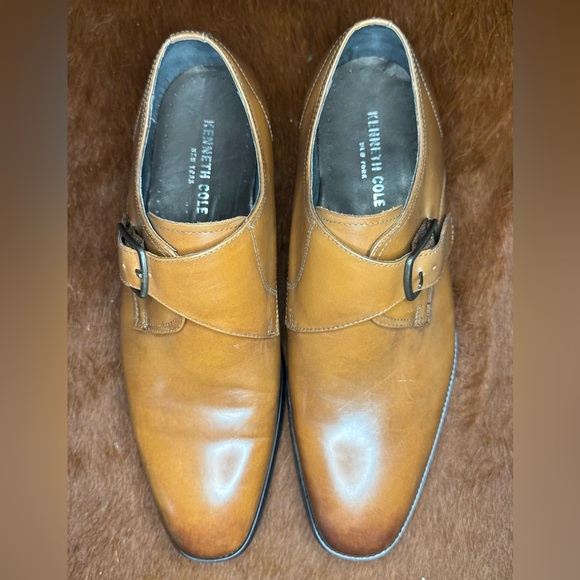 Kenneth Cole Men's Brown Leather Oxfords - Picture 2 of 6